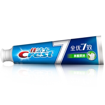 京东PLUS会员： Crest 佳洁士 全优7效 茶香深洁牙膏 120g *7件 图2