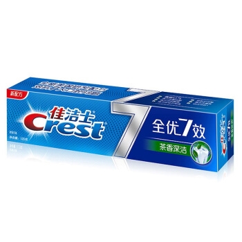 京东PLUS会员： Crest 佳洁士 全优7效 茶香深洁牙膏 120g *7件 图3