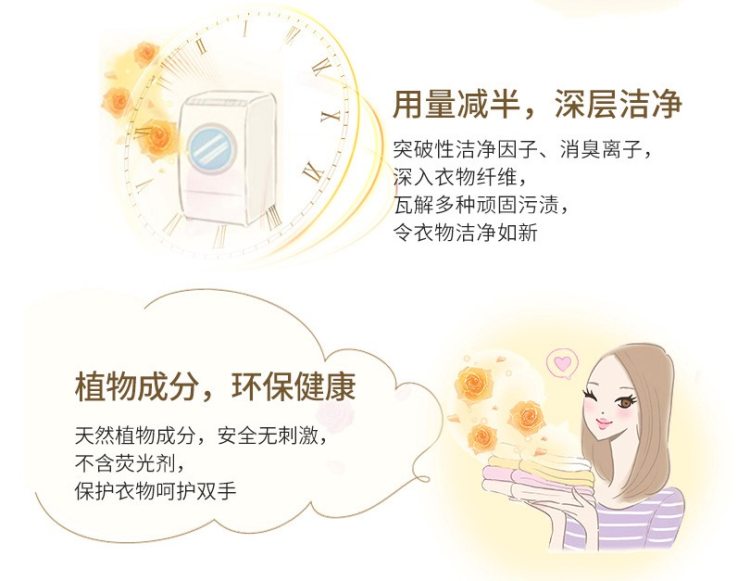 日本进口 狮王 TOP 无荧光剂香氛柔顺洗衣液 900g*3瓶 图7