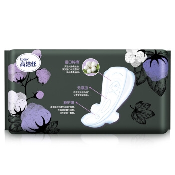 kotex 高洁丝 臻选系列 极薄纯棉卫生巾 420mm 3片装 *14件 图3
