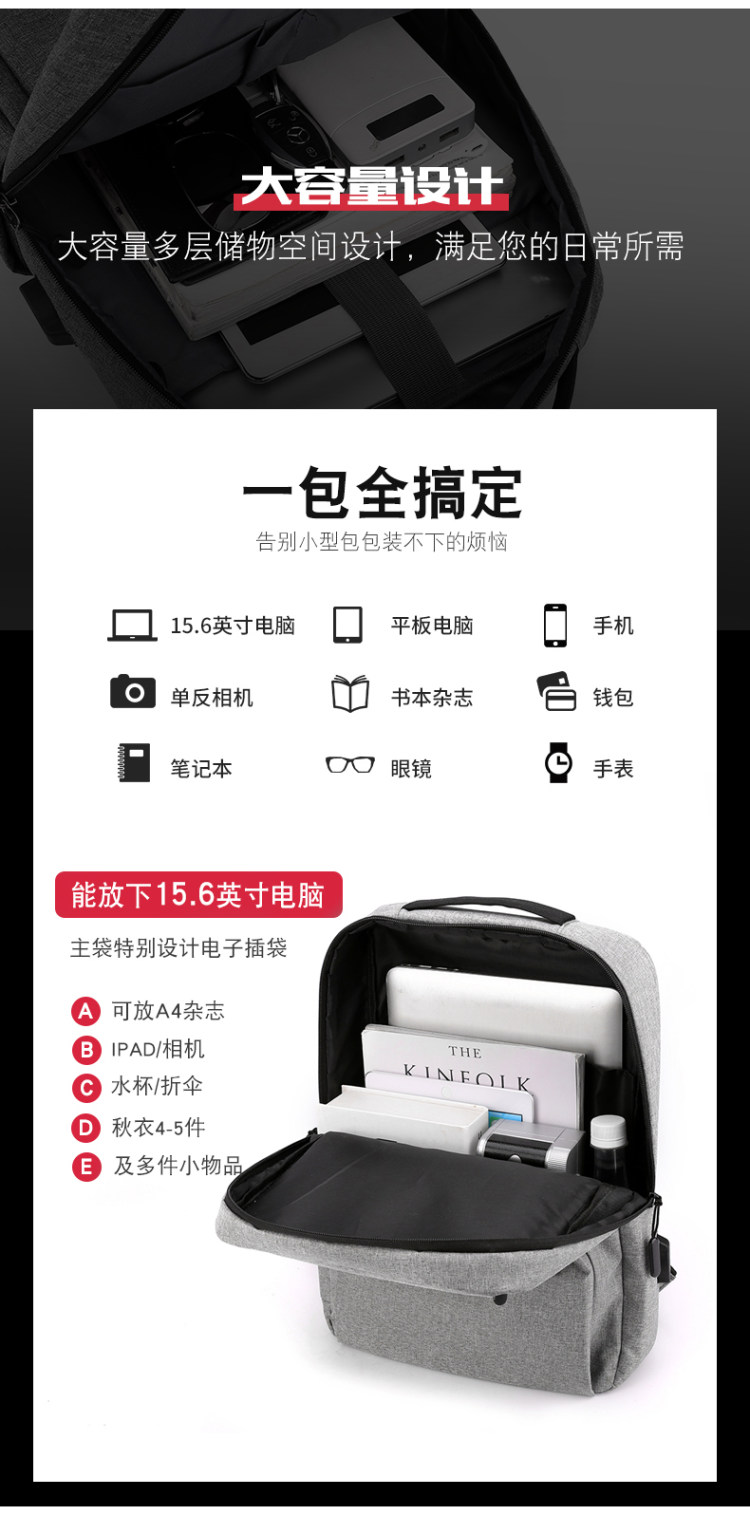 男韩版皮英伦时尚潮流休闲青年学生包 图4