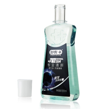 Saky 舒客 专业清新漱口水 竹炭薄荷 500ml *10件 图3