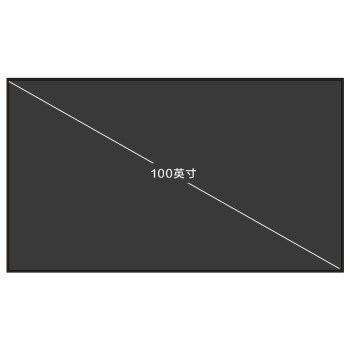 JmGO 坚果 HPS5 100英寸 16:9 黑栅抗光屏幕布 图5