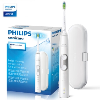 京东PLUS会员： PHILIPS 飞利浦 HX6897/22 电动牙刷 白色 +凑单品 图1