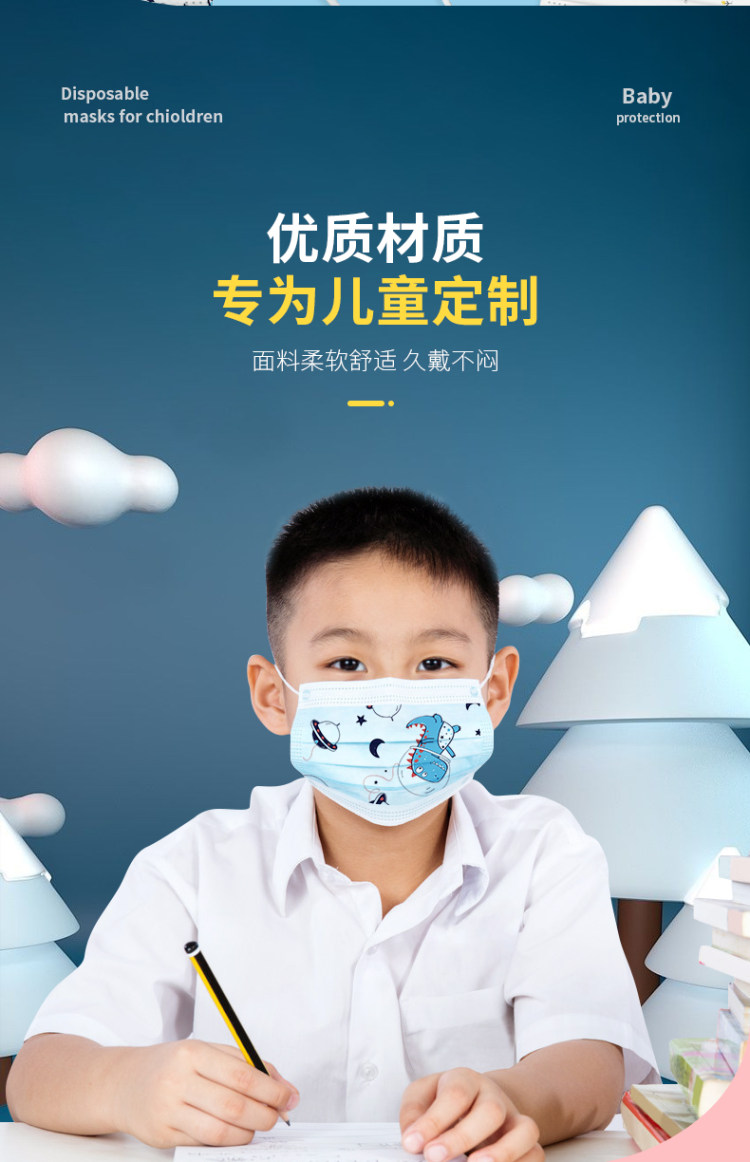医用级儿童高品质口罩50只装 图3