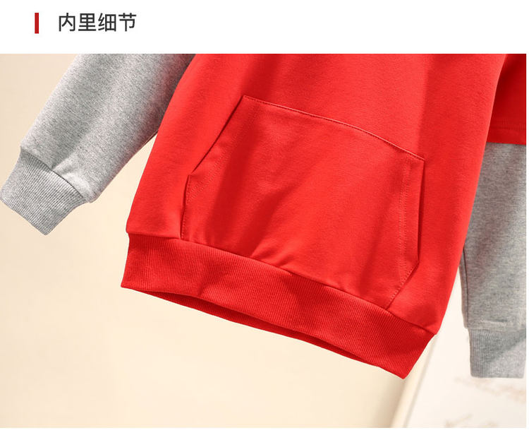 史努比 秋冬童装假两件卫衣 图13
