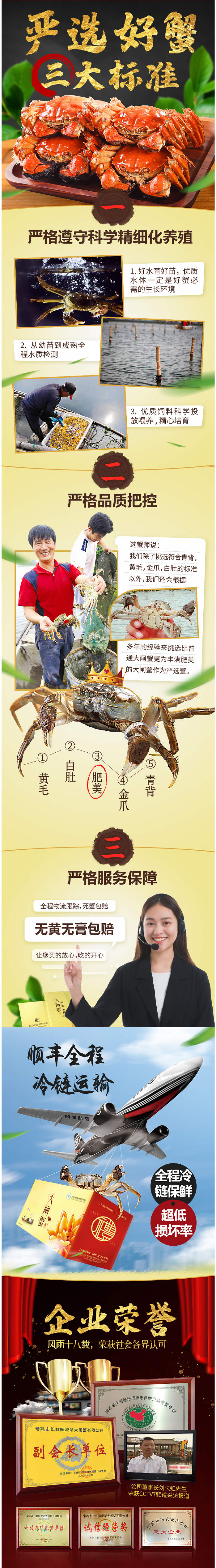 现货 副会长单位 阳澄湖大闸蟹 单只2.8两 全母蟹 共12只 图3