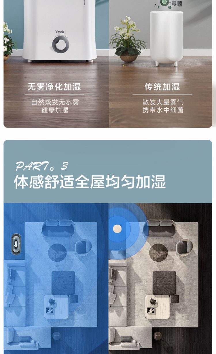 亚都 净化无雾加湿器 无雾放心吸 图5