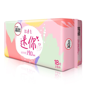 kotex 高洁丝 极薄棉柔迷你护翼卫生巾 190mm*18片 *16件 图2