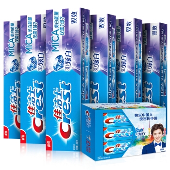 Crest 佳洁士 3D炫白 双效牙膏 180g*6支装 *2件 图2