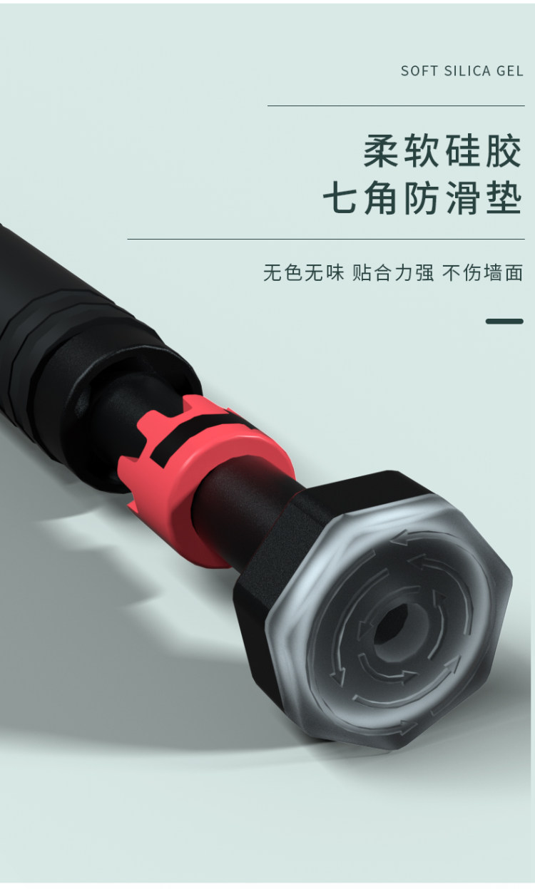奕帅 家用引体向上锻炼单杠 免打孔 承重300斤 图9