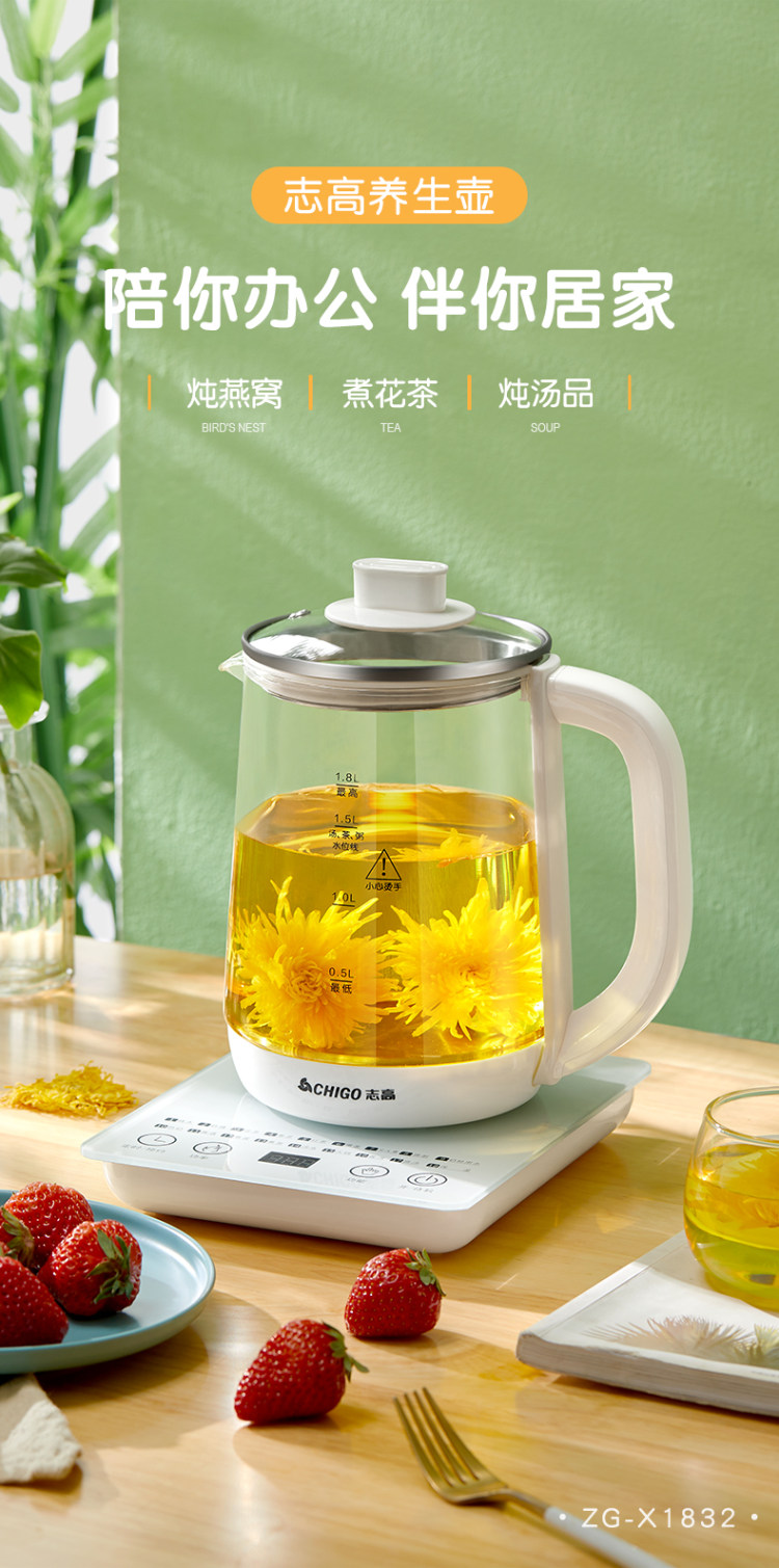 志高 养生壶 全自动小型玻璃煮茶壶 图4