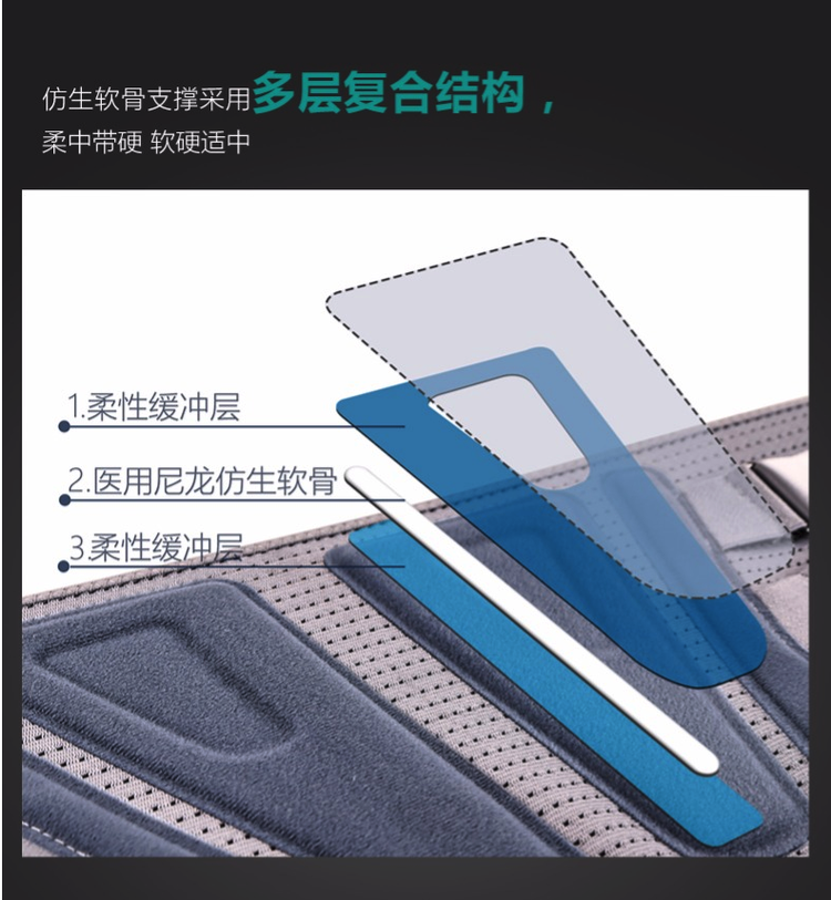 康舒 仿生软骨护腰带 国家专利技术 护腰不咯人 礼盒包装 图9
