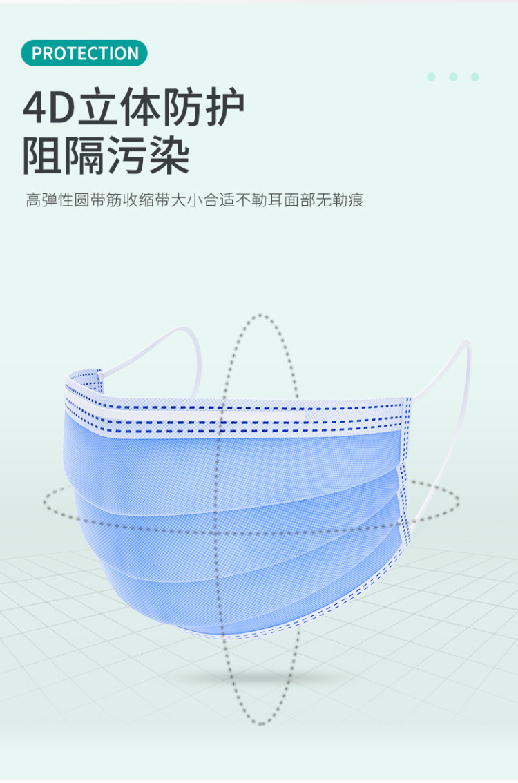 馨卫士 医用外科一次性口罩 100只 图8