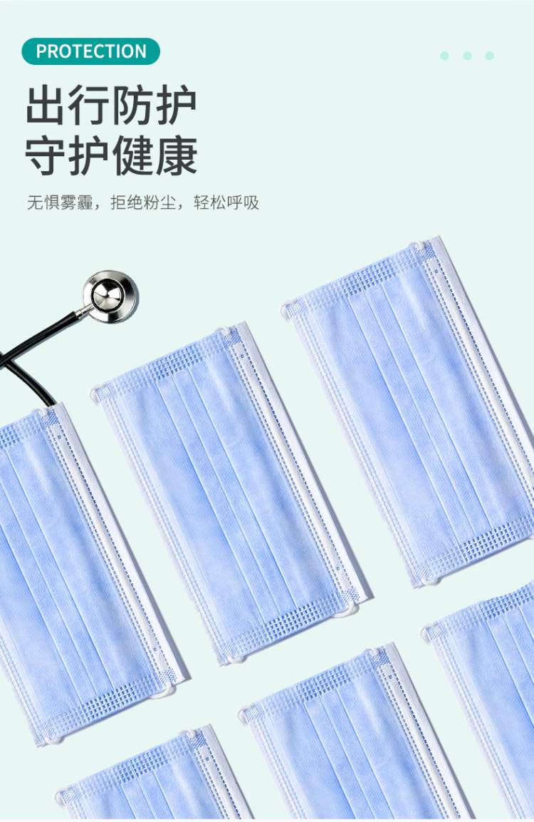 馨卫士 医用外科一次性口罩 100只 图6