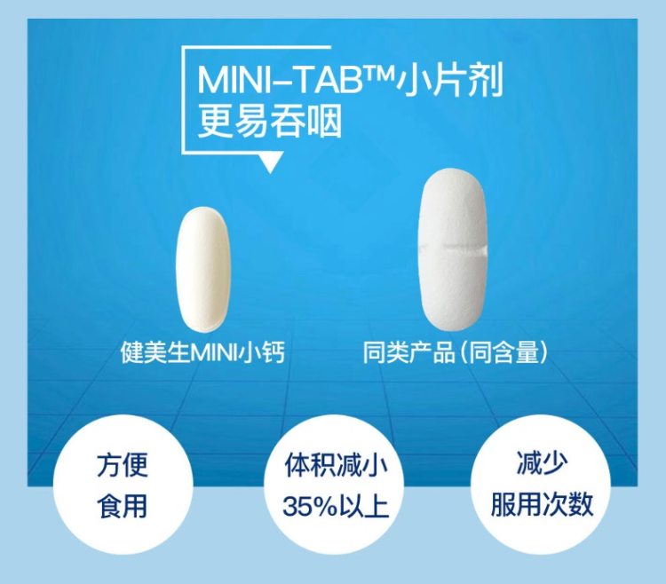 健美生 5重钙源复合维生素D3钙片 120片*2瓶 图6