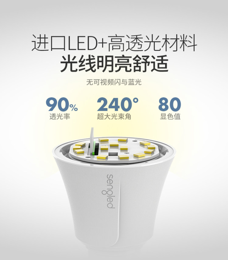 会听话的智能灯泡 Sengled 支持天猫精灵 亮度自由调节 图5