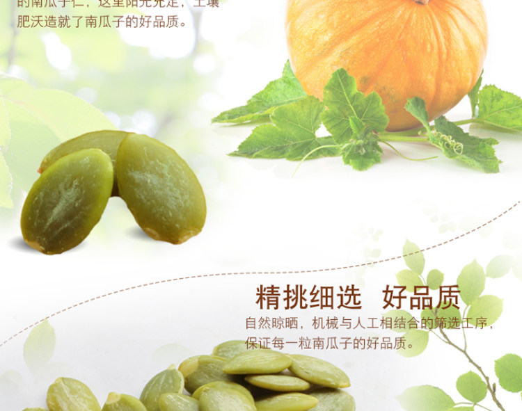 南瓜子仁原香味即食南瓜新货烘炒 半斤 图3