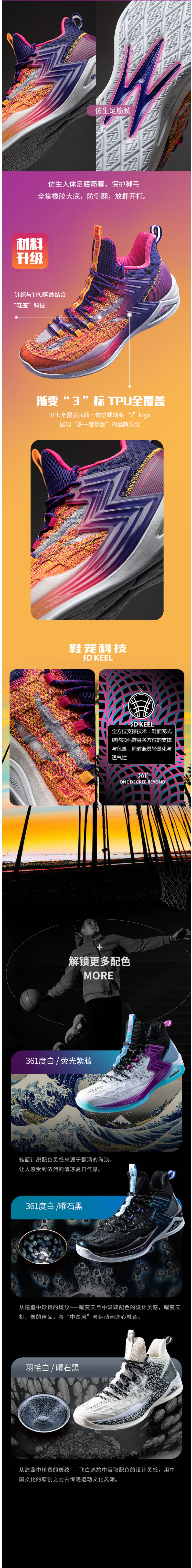 阿隆戈登同款 361度 2020秋季新款 男实战篮球鞋 图4