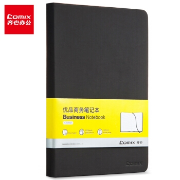Comix 齐心 C5902 优品笔记本 A5/122张 黑色 *10件 图1