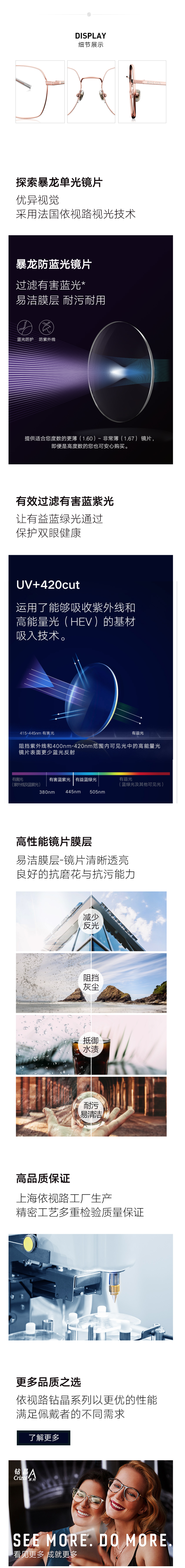 王俊凯同款 暴龙 不规则前框 11g超轻合金光学镜架 图5