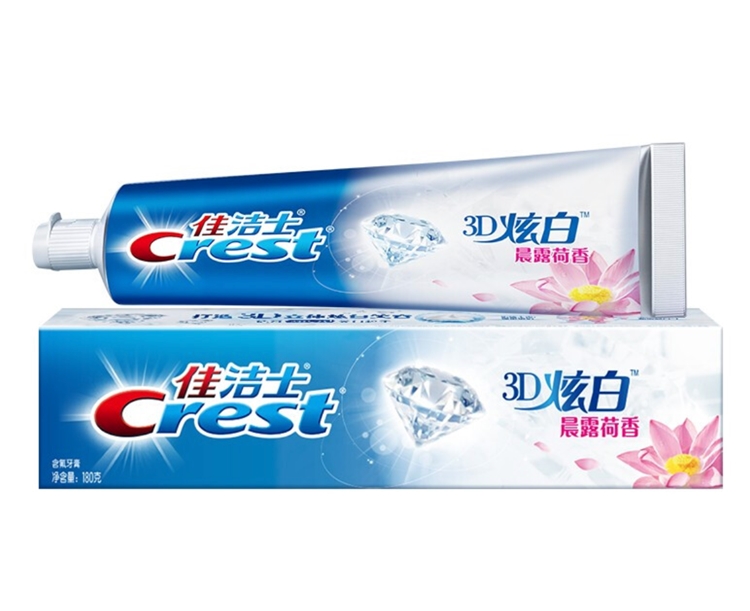 Crest 佳洁士 炫白 晨露荷香牙膏 180g *3件 图1