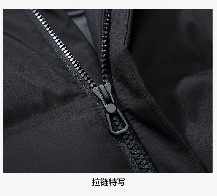 雪中飞 专卖店同款 男士中长款加厚连帽羽绒服 图11