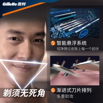 Gillette 吉列 锋隐致顺 手动剃须刀套装（1刀头+1刀架+啫喱70g） 图4