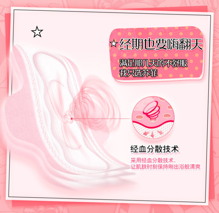 苏菲 420日夜组合卫生巾 6大包 图3