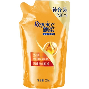 凑单品： Rejoice 飘柔 焗油丝质柔滑洗发露 补充装 230ml 图3