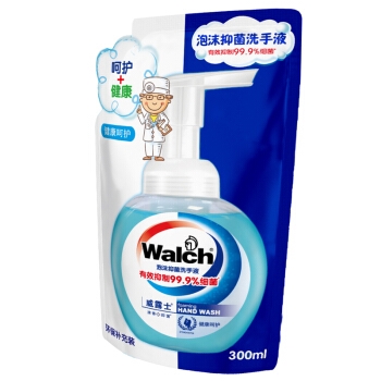 Walch 威露士 泡沫抑菌洗手液 袋装 300ml *2件 图3