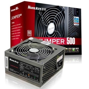 1日0点： Huntkey 航嘉 JUMPER 500 非模组电源（500W、80PLUS白牌） 图1