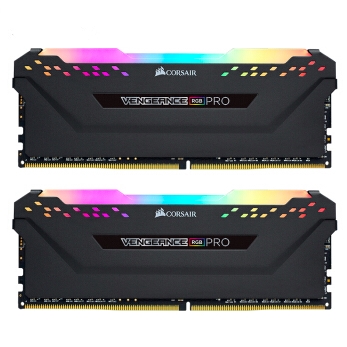 1日0点： USCORSAIR 美商海盗船 复仇者 RGB PRO 16GB（8GB×2） DDR4 3200 台式机内存条 图1