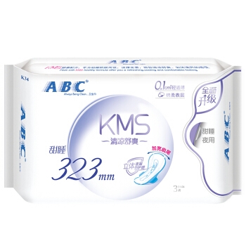 ABC 纤薄棉柔 卫生巾组合 日48片+夜22（赠卫生护垫 22片) *2件 图4