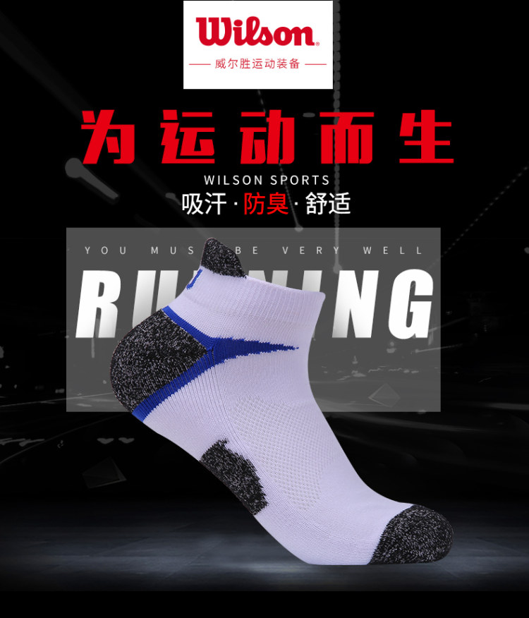 美国 威尔胜Wilson 专业运动袜 3双 商超同款 图1