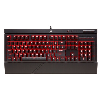 历史低价： CORSAIR 美商海盗船 K68 机械键盘 黑色 Cherry红轴 红色背光 图1