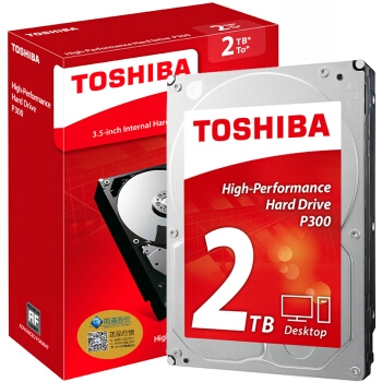 TOSHIBA 东芝 P300 台式机硬盘 2TB 64MB 7200rpm HDWD120 图1