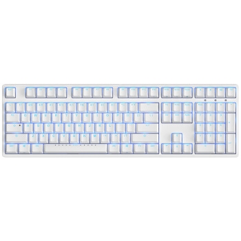 ikbc F108 机械键盘 108键 单光 cherry轴 背光键盘 白色 红轴 图1