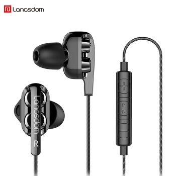 Langsdom 兰士顿 CPL-D4CX-IPH-BK 入耳式有线降噪耳机 图1