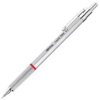 京东PLUS会员： rOtring 红环 Rapid Pro系列 自动铅笔 银色 *5件 图1