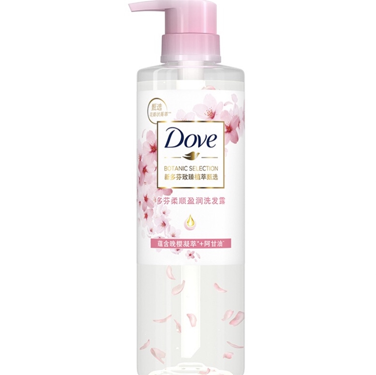 Dove 多芬 植萃樱花香 柔顺盈润洗发露 470ml*2件 赠洗手液 50ml 图2