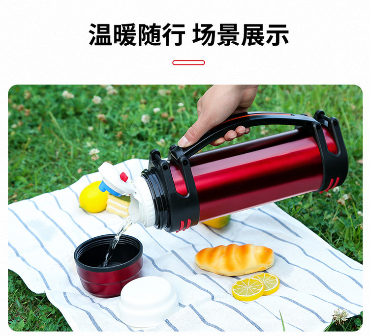 明霞 304大容量保温壶1000ml 图7