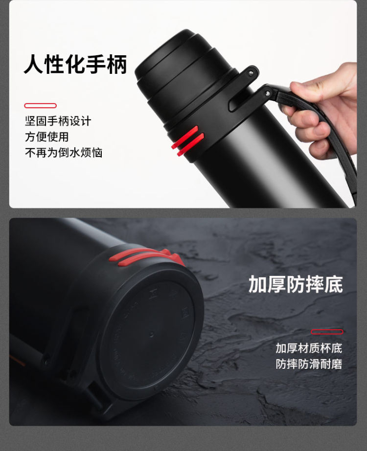 明霞 304大容量保温壶1000ml 图10