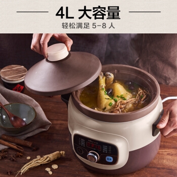 Bear 小熊 DDG-D40B1 电炖锅 4L 图2