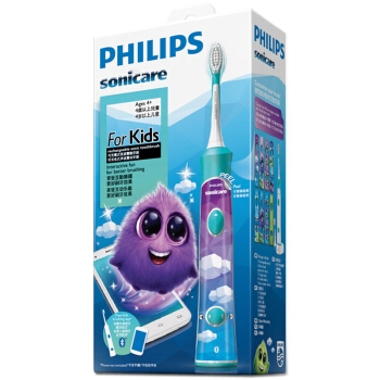 有券的上、京东PLUS会员： Philips 飞利浦 HX6322/04 儿童声波震动牙刷 蓝牙版 图5