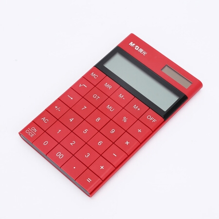 M&G 晨光 ADG98719 无缝按键计算器 双电源 红色 *3件 +凑单品 图2