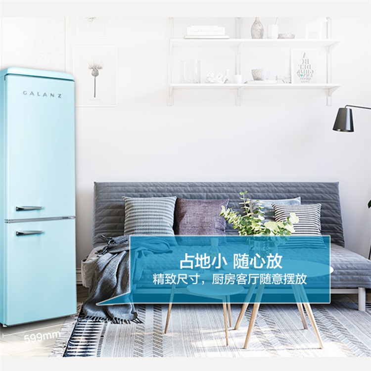 Galanz 格兰仕 BCD-300SZF 双门复古冰箱 300L 图5