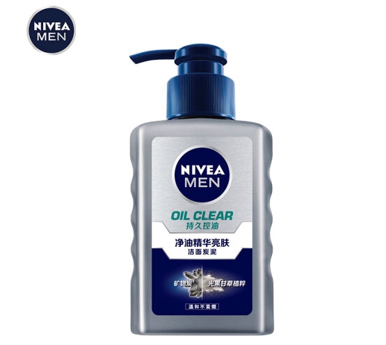 NIVEA 妮维雅 男士净油精华 亮肤洁面炭泥 150ml *7件 图2