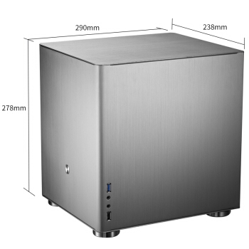 JONSBO 乔思伯 V4 MINI-MATX机箱 银色 图3