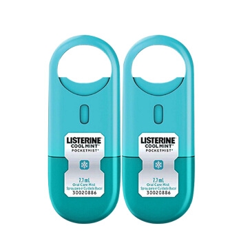 LISTERINE 李施德林 口腔喷雾 冰蓝口味 7.7mL*2支装 *4件 图1